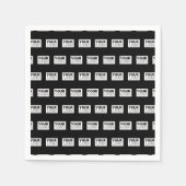 Uw Logo of ontwerp | Bewerkbare kleurenachtergrond Servet (Voorkant)