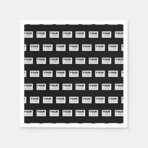 Uw Logo of ontwerp   Bewerkbare kleurenachtergrond Servet