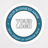 Uw Logo of ontwerp en circulaire tekst Labels (Design 2)