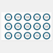 Uw Logo of ontwerp en circulaire tekst Labels (Vel)