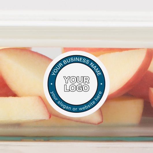 Uw Logo of ontwerp en circulaire tekst Labels (Aangebracht)