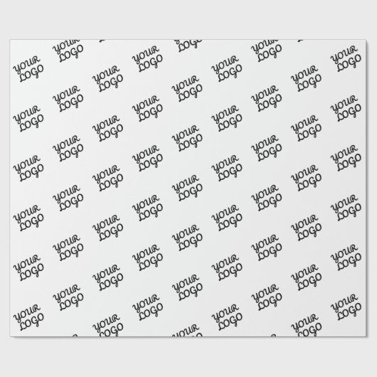 Uw logo of ontwerp in tegelpatroon cadeaupapier (Vlak)