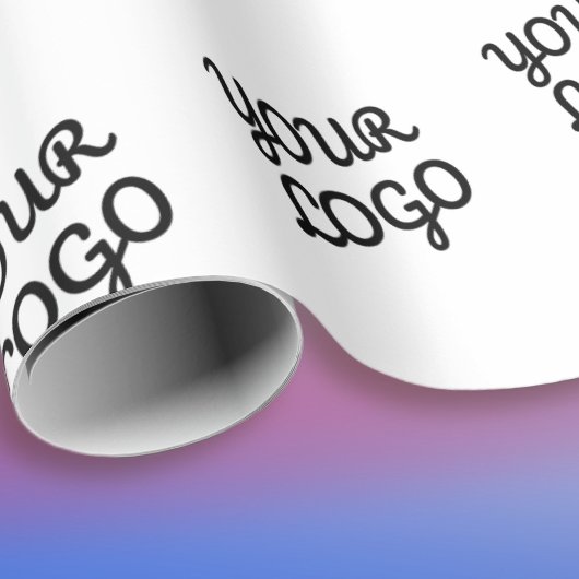 Uw logo of ontwerp in tegelpatroon cadeaupapier