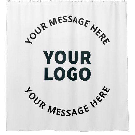 Uw Logo, ontwerp, foto, kunstwerk of ander Afbeeld Douchegordijn (Voorkant)