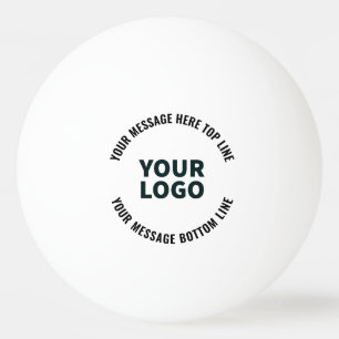 Uw logo-ontwerp of afbeelding Vet bewerkbare tek Pingpongballen