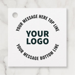 Uw Logo-ontwerp of -Afbeelding Vetgedrukte bewer Bedankjes Labels
