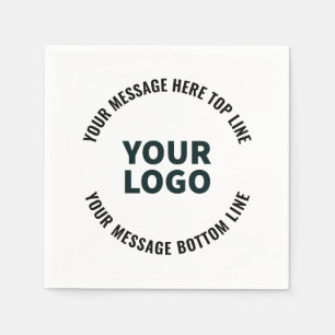 Uw Logo-ontwerp of -Afbeelding Vetgedrukte bewer Servet