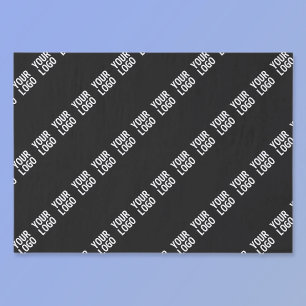 Uw Logo, ontwerp of foto diagonaal betegeld Tissuepapier