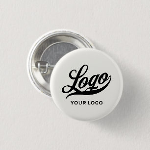 Uw Logo op off-white business Eenvoudige minimale Ronde Button 3,2 Cm