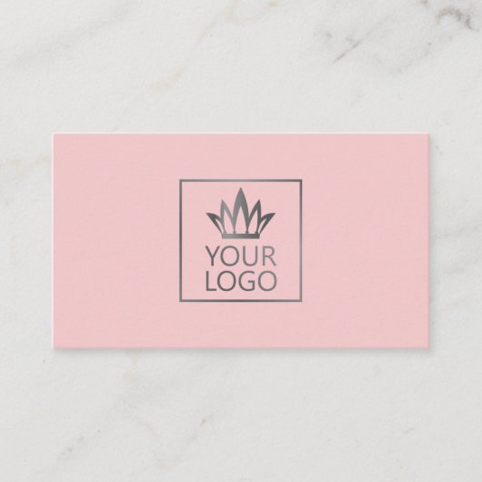 Uw Logo op om het even welke kleurenachtergrond Visitekaartje (Voorkant)