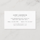 Uw Logo op om het even welke kleurenachtergrond Visitekaartje (Achterkant)