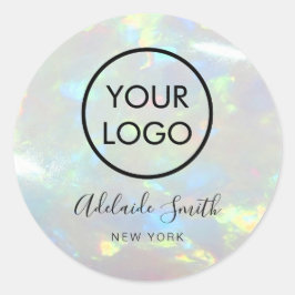 Uw logo op Opal Photo Classic Ronde sticker