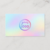 · Uw logo op pastel gradient achtergrond Visitekaartje (Voorkant)