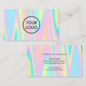 Uw logo op pastel simuleerde irischemie visitekaartje (Voorkant / Achterkant)