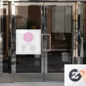 Uw Logo Openingstijden Raamsticker (Kantoordeur)