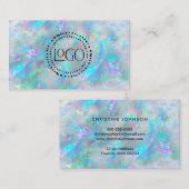 uw logo optische textuurachtergrond visitekaartje (Voorkant / Achterkant)