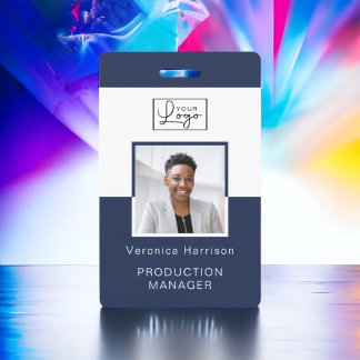 Uw Logo Personeelsfoto ID-badge Badge