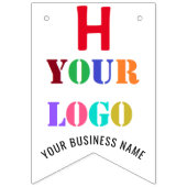 Uw Logo persoonlijke feestdag Vlaggetjes (Tweede vlag)