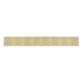 Uw Logo Prettige feestdagen Gold Kerstmis Grosgrain Lint (Voorkant)