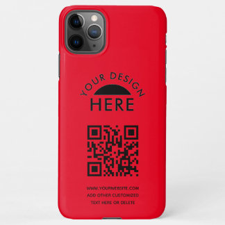 Uw Logo- & QR-code Business Promotiona iPhone Cas iPhone 11Pro Max Hoesje