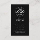 Uw Logo QR-code Modern Minimalistisch Professionee Visitekaartje (Voorkant)