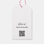Uw Logo QR Code Prijs Cadeau Labels Cadeaulabel (Achterkant)