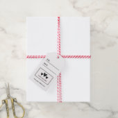 Uw Logo QR Code Prijs Cadeau Labels Cadeaulabel (Met Touw)
