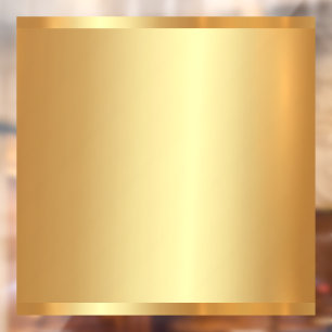 Uw Logo QR-code Tekst Goud Lege Achtergrond Raamsticker