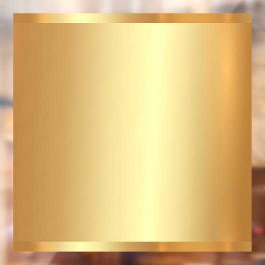 Uw Logo QR-code Tekst Goud Lege Achtergrond Raamsticker (Vel 2)