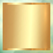 Uw Logo QR-code Tekst Goud Lege Achtergrond Raamsticker (Vel 3)