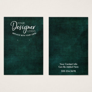 Uw Logo Rustic Grunge Blauwgroen aardehouder Kaart