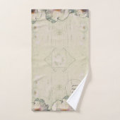 Uw Logo rustieke Charm Tree Peony Bad Handdoek (Handdoek)