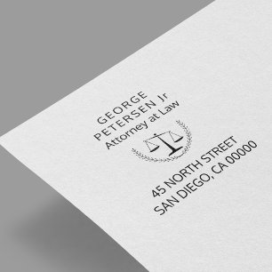 Uw logo   Schalen van Justice Advocaat Legal kanto Zelfinktende Stempel