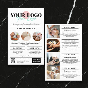 Uw Logo Services Beauty Salon Marketing Flyer