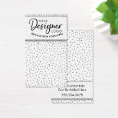 Uw Logo Silver Confetti Earring Holder Display Visitekaartje (Bureau)