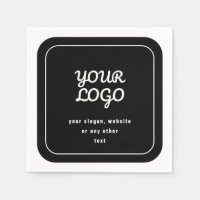 Uw Logo & Slogan of andere tekst | Zwart-wit