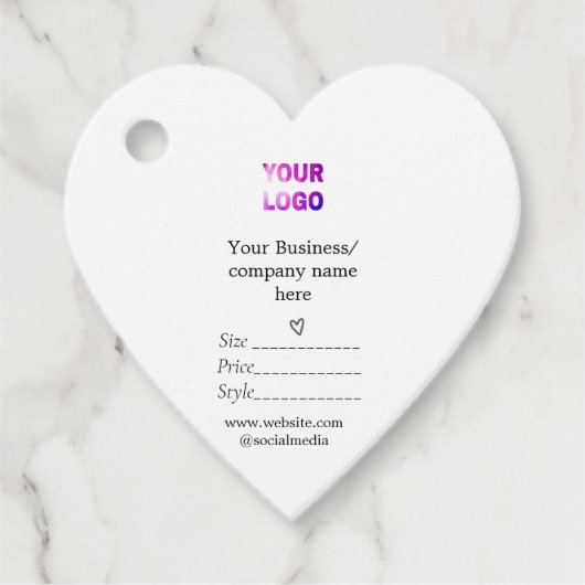 Uw logo social media QR code Prijs labels (Voorkant)