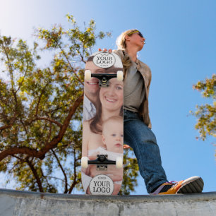 Uw Logo - Stip - Achtergrond WIT Skateboard
