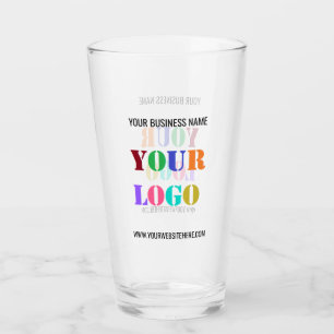 Uw Logo tekent Glass Promotie Business Glas