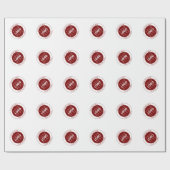 Uw Logo & tekst | Dieprood/DIY-kleur Cadeaupapier (Vlak)