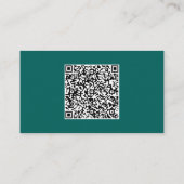 Uw Logo-tekst en QR-code Business Card Template Visitekaartje (Achterkant)