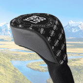 Uw Logo &  tekst met Logo Pattern Golfheadcover