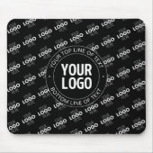 Uw Logo &  tekst met Logo Pattern Muismat (Voorkant)