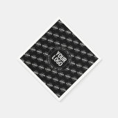 Uw Logo &  tekst met Logo Pattern Servet (Hoek)