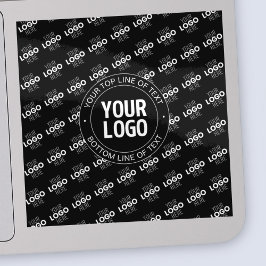 Uw Logo &  tekst met Logo Pattern Sticker