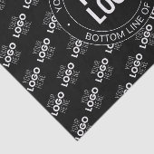 Uw Logo &  tekst met Logo Pattern Tissuepapier (Detail)