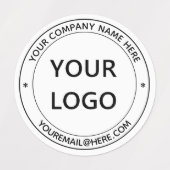 Uw Logo Tekst Zakelijke Labels Sjabloon (Design 1)