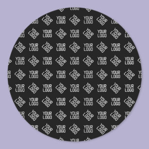 Uw Logo   Unieke afwisselende Logo of ontwerp Ronde Sticker