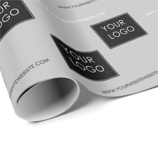 Uw Logo Website Bedrijfs het Pakket Wit Cadeaupapier (Rol Hoek)