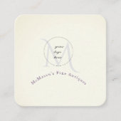 Uw Logo White Square Visitekaartjes (Voorkant)